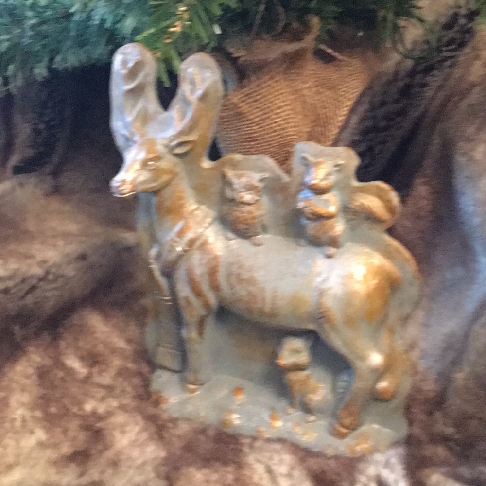 Vintage Style Candy Mold Deer Christmas Decor - Picture 2 of 8